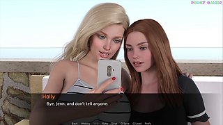 Steamy tale of a hot vixen corrupting her naive maid from Le Gato Corporation