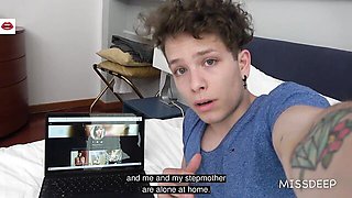 Adorable Sarah Slave at stepmom and stepson action