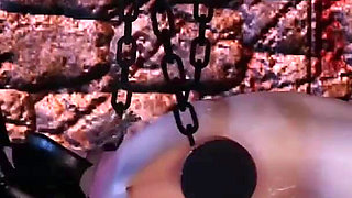 B016 Slave Being Fucked From Front to Back by a Dildo