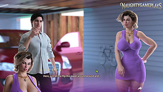 Big Ass Big Boobs MILF Stepmom Got Stuck While Sitting on His Lap -  Apocalust Part 03 By psychodelusional - 3D Game Replay