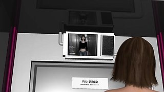 Hot 3D redhead licking a pussy while getting fucked