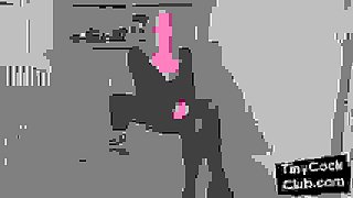 Gorgeous blonde reacting to small cocks