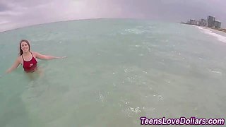 Real teenie gets pov cummed