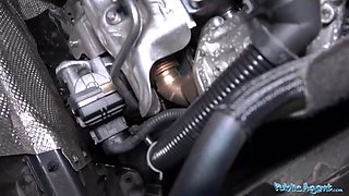 Public Agent Coco Kiss Fix My Car and Fuck My Pussy