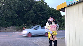 Roadside Exposure Tuck Masturbation