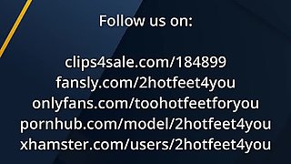 Mom Footjob For Little Cock - Pantyhose Foot Fetish Cum On Feet