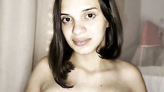 Beautiful Brazilian shows off her beautiful breasts and goes to give her husband a blowjob!