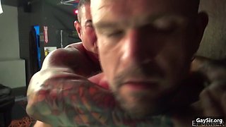 Hairy Sub's Outdoor Passion Ignites in Intense BDSM Handjob Heat