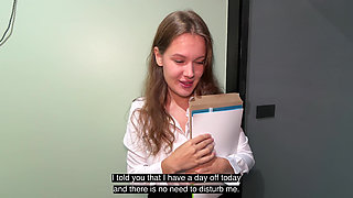 My Secretary Brought Some Documents to My House. She Fell Into the Pool and Had Sex in the Shower