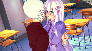 Rossweisse almost catch me fucking Akeno - DXD NTR Madness Series