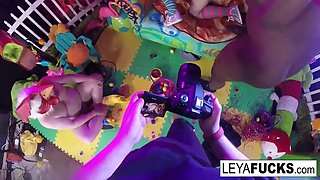 Leya Falcon feeds her BBC Anal creampie to her chicken cuck
