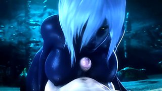 Two 3d cartoon cuties are ready for their bath