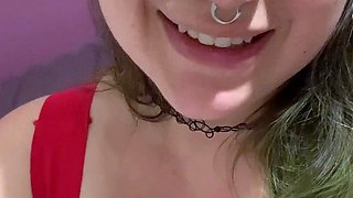 Pale amateur teen brunette Lynn Love