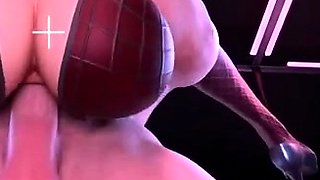 Hot 3D redhead licking a pussy while getting fucked