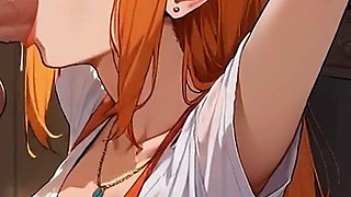 Anime Ai My Wife Seduces Me in the Kitchen with a Deep Throat, and Swallows My Semen for Dessert
