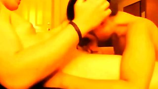 Sloppy Homemade Blowjob Video with a Brunette Amateur