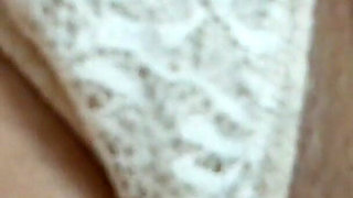 Using My Magic Wand on My Pussy While Wearing Lace Lingerie Part 1