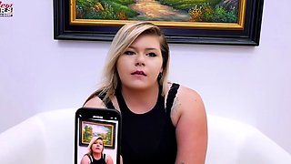 Blonde amateur bbw milf masturbates on cam