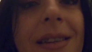 Ripped Pantyhose Pee Fetish - Blue Lingerie, Close-up Pussy Pee and Toilet Mess