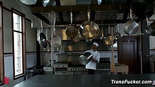 Jessica Host Fucks Kurt Connors Hard In Top Chef Ts Cock Challenge Scene