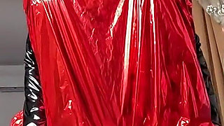 Giant Heart Balloon Pvc Fetish. Balloon Pop, Deepthroat and Cum Play