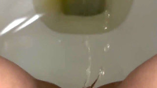 Peeing in My Toilet with a Close up View of My Pussy and Stream!!