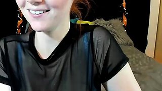 Big boobs camgirl rides her toy on webcam