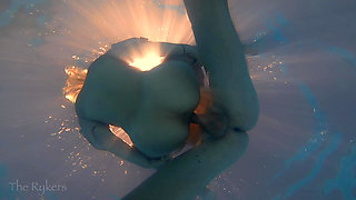 Love Making in the Pool! Our Neighbors Love to Catch Us!