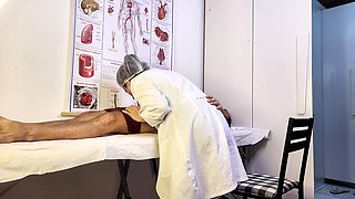Patient Can't Handle It and Becomes Stiff in Front of the Nurse During the Exam