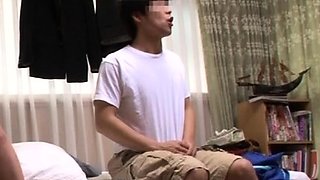 Asian schoolgirl enjoy group sex