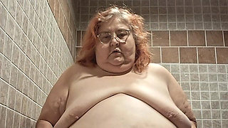 Big Beauty Nurse Vicki Dances and Strips in the Bathroom!