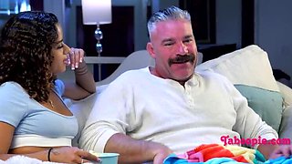 Step Dad Slides Into Petite Teen Stepdaughter Taboo Family Sex