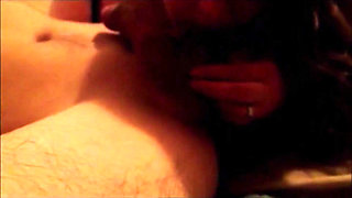 Slut Wife Sucking Stinky Hairy Balls and Swallowing Them
