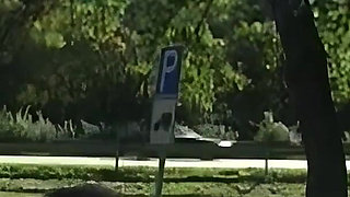 Slut Gets Fucked Hard in Car and Outdoor by Multiple Guys
