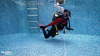 Underwater Scuba Date in My Tight Wetsuit: 2nd Date Cum Play