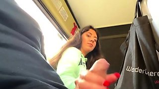 A stranger jerked off and sucked my dick in a public bus