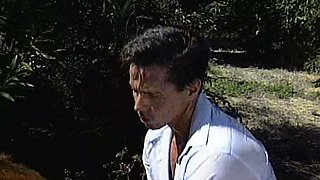 Hardcore vintage anal sex outdoors