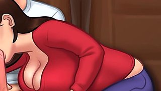 Summertime Saga V21.0.0 - Busty Stepmom Lets 18yo Stepson Fuck Her Tits and Gets a Facial. His Stepsister Caught Them Fucking
