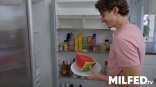 Hot mom-in-law lures with forbidden touch