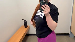 Gym Hottie Strips and Teases