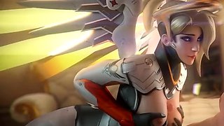 Hot 3D redhead licking a pussy while getting fucked