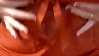 Cuckold husband films his housewife showing her big tits and nipples and flashing her hungry and tight ass hole