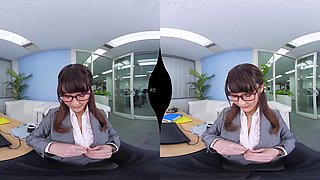 Slutty Big Tits Ass Secretary In Glasses-1: Big Ass, Blowjob  Amateur VR Porn