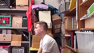 Teenie Detained By A Security Guard