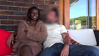African bride sucks white boyfriends dick