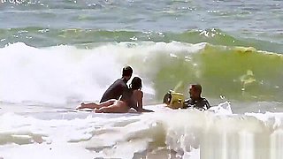 Sexy badass babes enjoyed surfing naked