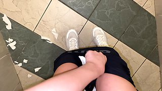 Compilation of Pissing in a Public Toilet! Close-up! POV!