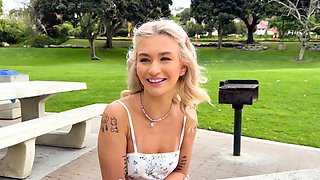 Blue Eyed Emma Rosie Shaved Pussy Gets Stretched Out