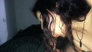 My submissive stepsister gives me an epic blowjob and swallows everything