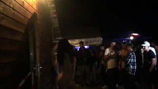 Malena cute amateur teen orgasms in public